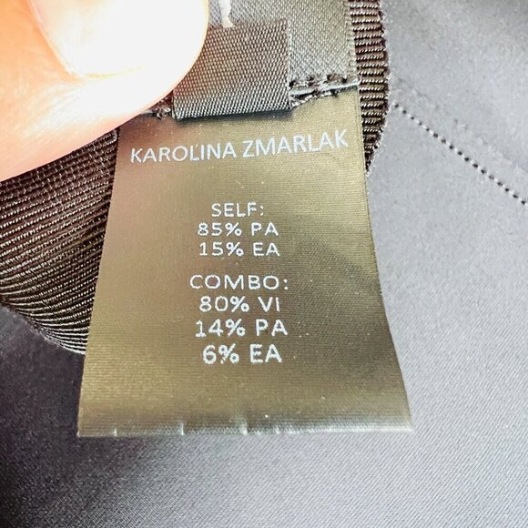 ❤️ KarolinazMarlak New York Reversible Drape collar jacket,Sage Gray/black , Siz - Picture 9 of 10